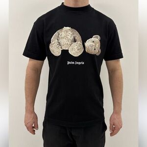 Zara Palm Angels Broken Teddy Bear Black T-Shirt Tee Size L Men